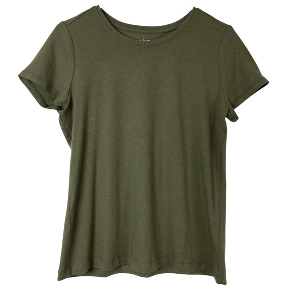Banana Republic Tops - Banana Republic Timeless Tee Olive Green T-Shirt M Pullover Crew Neck Short Slv